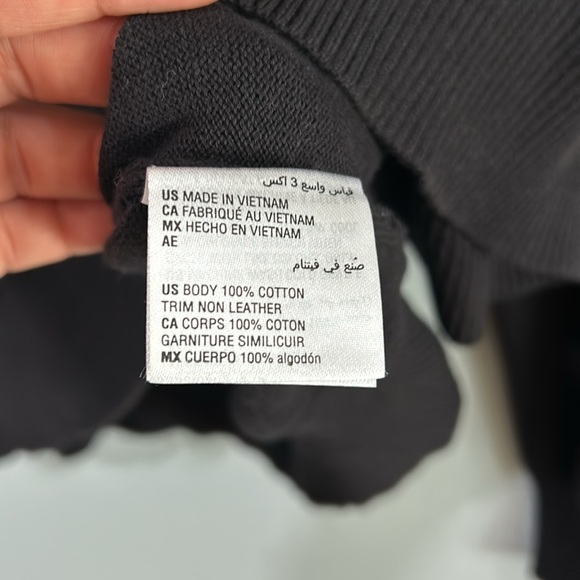 INC MENS HEAVYWEIGHT SWEATER BLACK GRAY LONG SLEEVE SZ 3XL - Picture 7 of 10